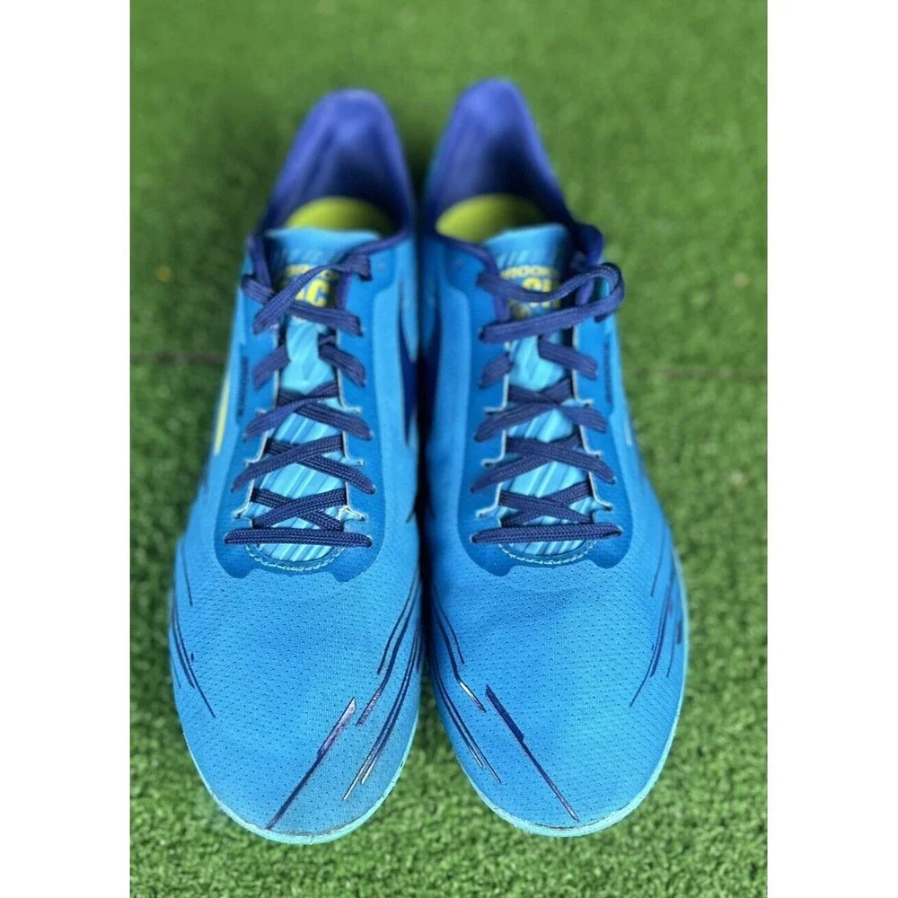 Brooks Mach 18 Men's Track Field Running Racing‎ Shoes Sz 10.5 Blue Yellow
